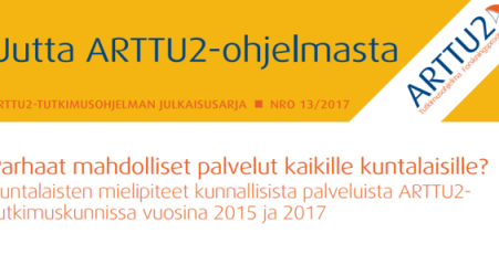 Kuvakaappaus ARTTU2-ohjelman julkaisun kannesta.